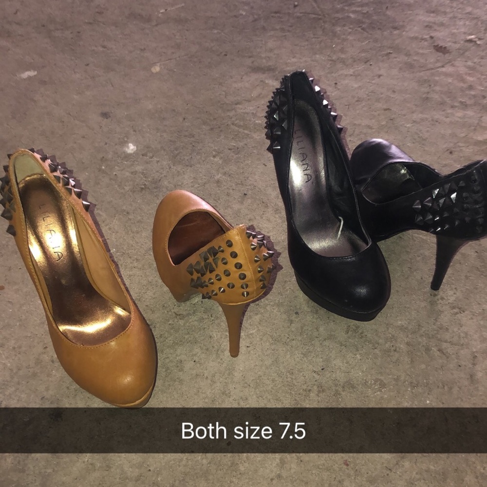 2 pair of spiked heels. Both for $35 or 1 for $20